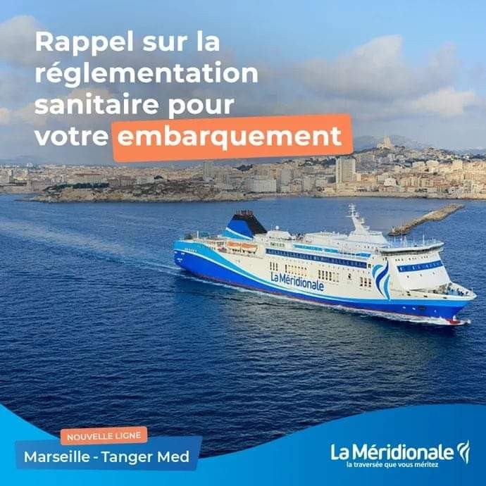 billet de bateau Sète Tanger